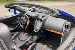 The inside is as stylish as the outside and it’s very easy to use. The seats are Nappa leather and are more comfortable than expected. There are simple manual controls for the seats. (WTOP/Mike Parris)