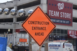 There are over a dozen construction projects within just a few blocks of Nationals Park. With less than a month before the All-Star Game, city officials plan to release details on their preparations for the event this coming Thursday. (WTOP/Dave Dildine)