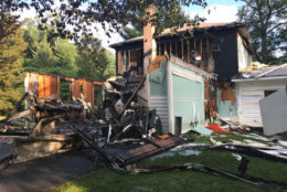 A Montgomery County Fire and Rescue spokesman says 15 people who were together in the house for the wedding got out safely and went to another family home. (Courtesy Montgomery County Fire and Rescue)