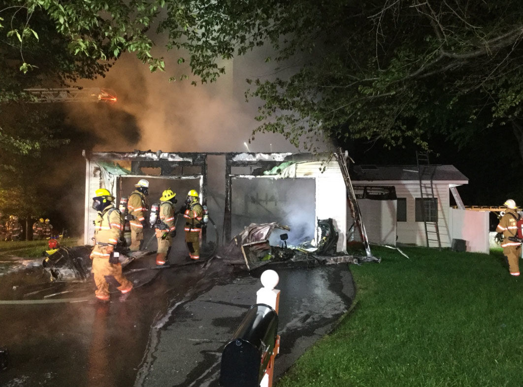 A fire breaks out in a North Potomac, Maryland, home on Sunday, June 24, 2018. (Courtesy Montgomery County Fire and Rescue)