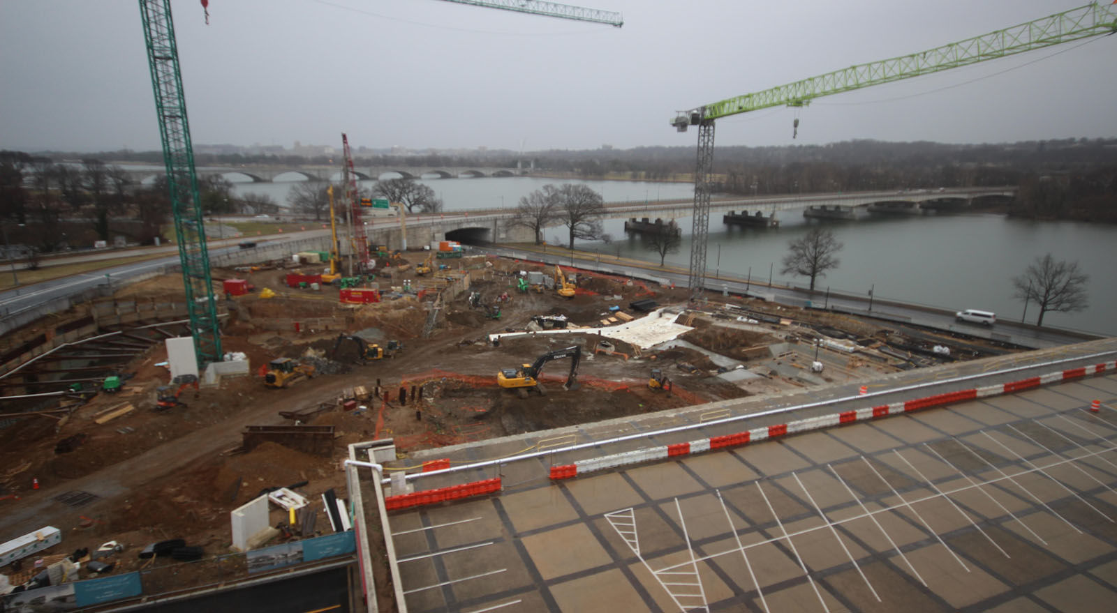 A look at the progress made on the construction of the Kennedy Center's expansion project on Jan. 14, 2017. (Courtesy the Kennedy Center)