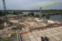 A look at the progress made on the construction of the Kennedy Center's expansion project on June 15, 2017. (Courtesy the Kennedy Center)