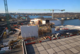 A look at the progress made on the construction of the Kennedy Center's expansion project on March 17, 2018. (Courtesy the Kennedy Center)