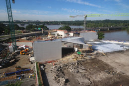 A look at the progress made on the construction of the Kennedy Center's expansion project on June 5, 2018. (Courtesy the Kennedy Center)