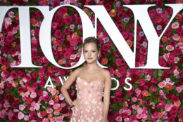 Stephanie Styles arrives at the 72nd annual Tony Awards at Radio City Music Hall on Sunday, June 10, 2018, in New York. (Photo by Evan Agostini/Invision/AP)