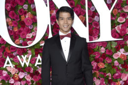 Telly Leung arrives at the 72nd annual Tony Awards at Radio City Music Hall on Sunday, June 10, 2018, in New York. (Photo by Evan Agostini/Invision/AP)