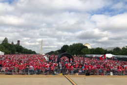 Washington Mayor Muriel Bowser posted this photo of the crowd to her Twitter account. (Courtesy MurielBowser via Twitter)