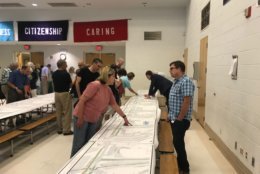 Montgomery County is seeking citizens' input on the proposed changes at a community meeting held by the Montgomery Parks at Somerset Elementary School in Chevy Chase. (WTOP/Dick Uliano)