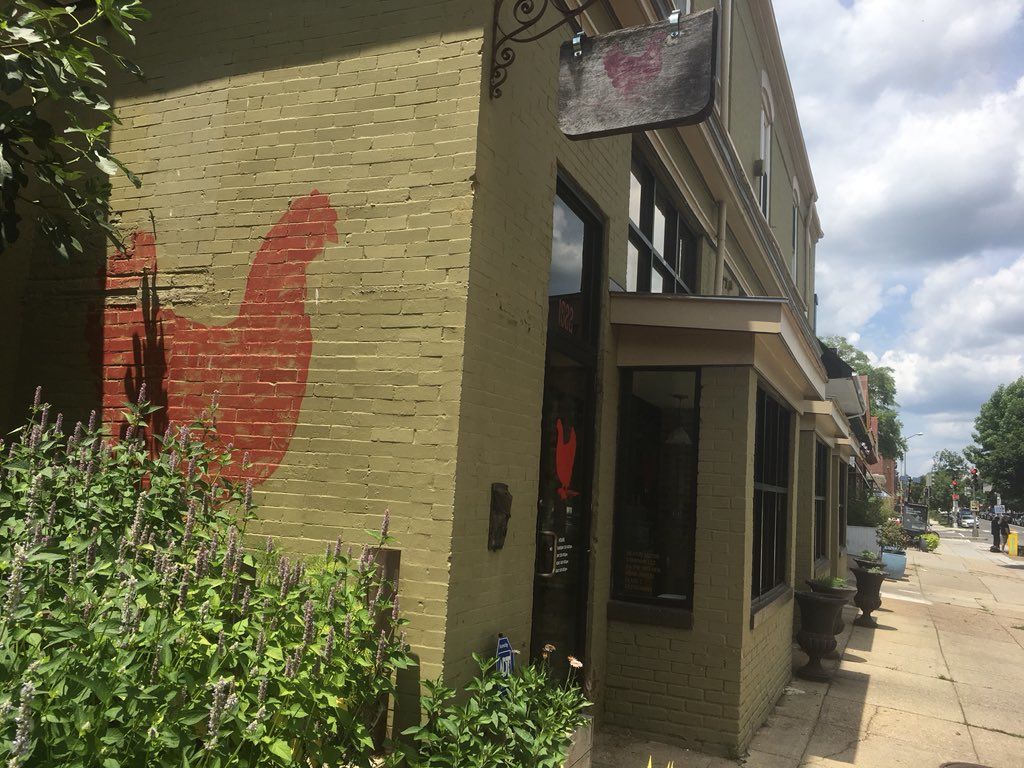 The Red Hen in D.C.'s Bloomingdale neighborhood has been egged since the incident in Lexington, Virginia. (WTOP/Mike Murillo)