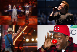 June brings tons of fun events to the D.C. area, including (clockwise) "Hamilton," U2, Michael Che and Kenny Chesney. (WTOP collage via AP, YouTube)