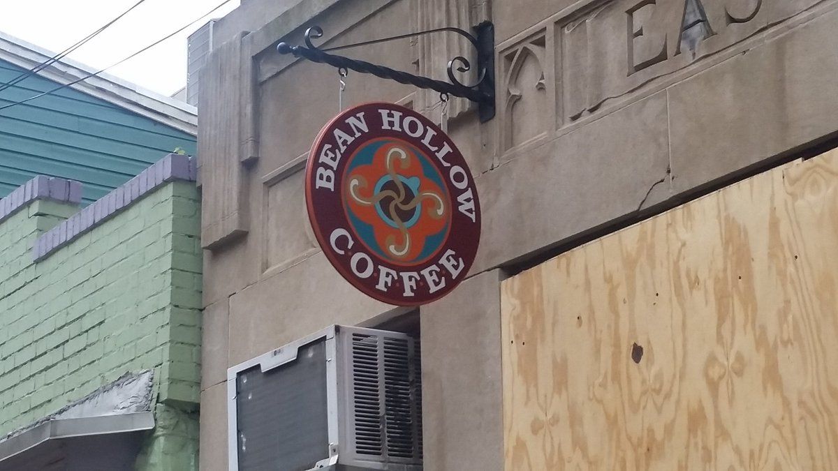 In a Facebook post, Gretchen Shuey, owner of Bean Hollow coffee shop on Main Street, says she won't be reopening at that location. (WTOP/Kathy Stewart)