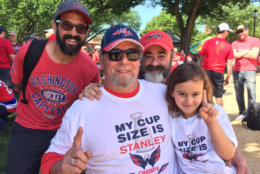 Rich, Adrian, Steve and Selene were on hand to celebrate the Capitals' victory. (WTOP/Kristi King)