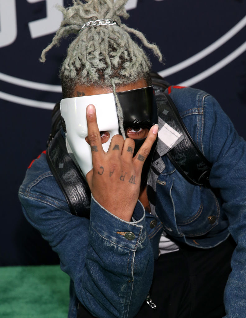 Rapper XXXTentacion attends the BET Hip Hop Awards 2017 on Oct. 6, 2017 in Miami Beach, Florida. Investigators said the 20-year-old rapper was shot on Monday, June 18, 2018, in Deerfield Beach, Florida. He was pronounced dead Monday evening at a Fort Lauderdale-area hospital. (Photo by Bennett Raglin/Getty Images for BET)