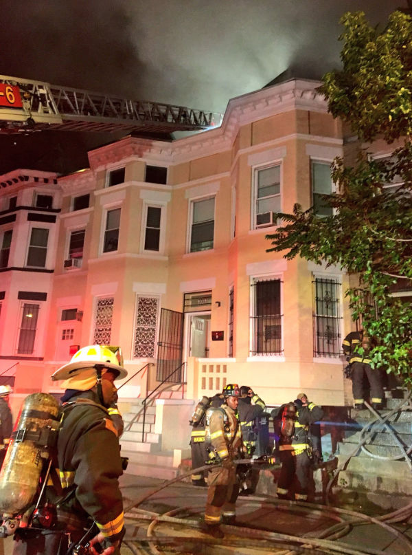 Officials say two neighbors have also been displaced. (Courtesy DC Fire and EMS)