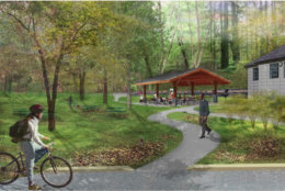 Rendering of the Glencarlyn Park renovations. (Courtesy Arlington County)
