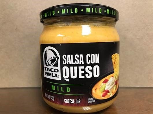 Approximately 7,000 cases of Taco Bell Salsa Con Queso Mild Cheese Dip are being voluntarily recalled over botulism concerns. (Courtesy Business Wire)
