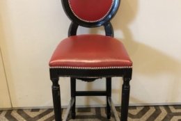 A bar stool from the W Hotel. (Courtesy Rasmus Auctions)