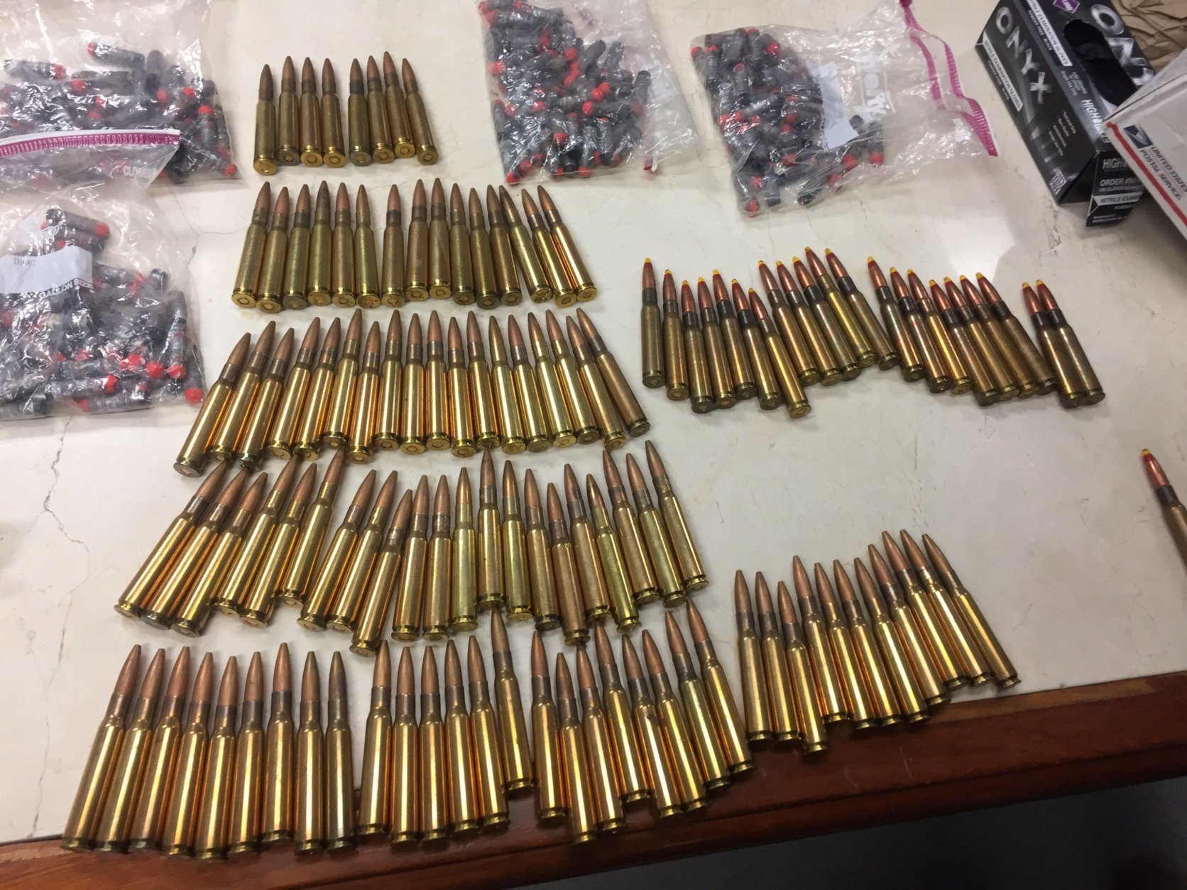 A collection of explosive-tipped ammunition that Bailey had stored in his bunker. (Photo courtesy of U.S. Attorney's Office)