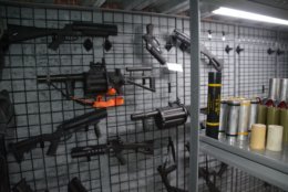 A collection of guns and explosive devices that Bailey had stored in his bunker. (Photo courtesy of U.S. Attorney's Office)