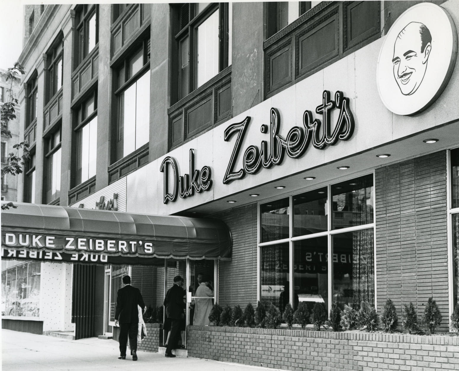 Duke Zeibert went into business for himself in 1950 in the old LaSalle Building, located in the 1000 block of Connecticut Avenue Northwest. The Washington Square building stands there now. (Courtesy Historical Society of Washington, D.C.)