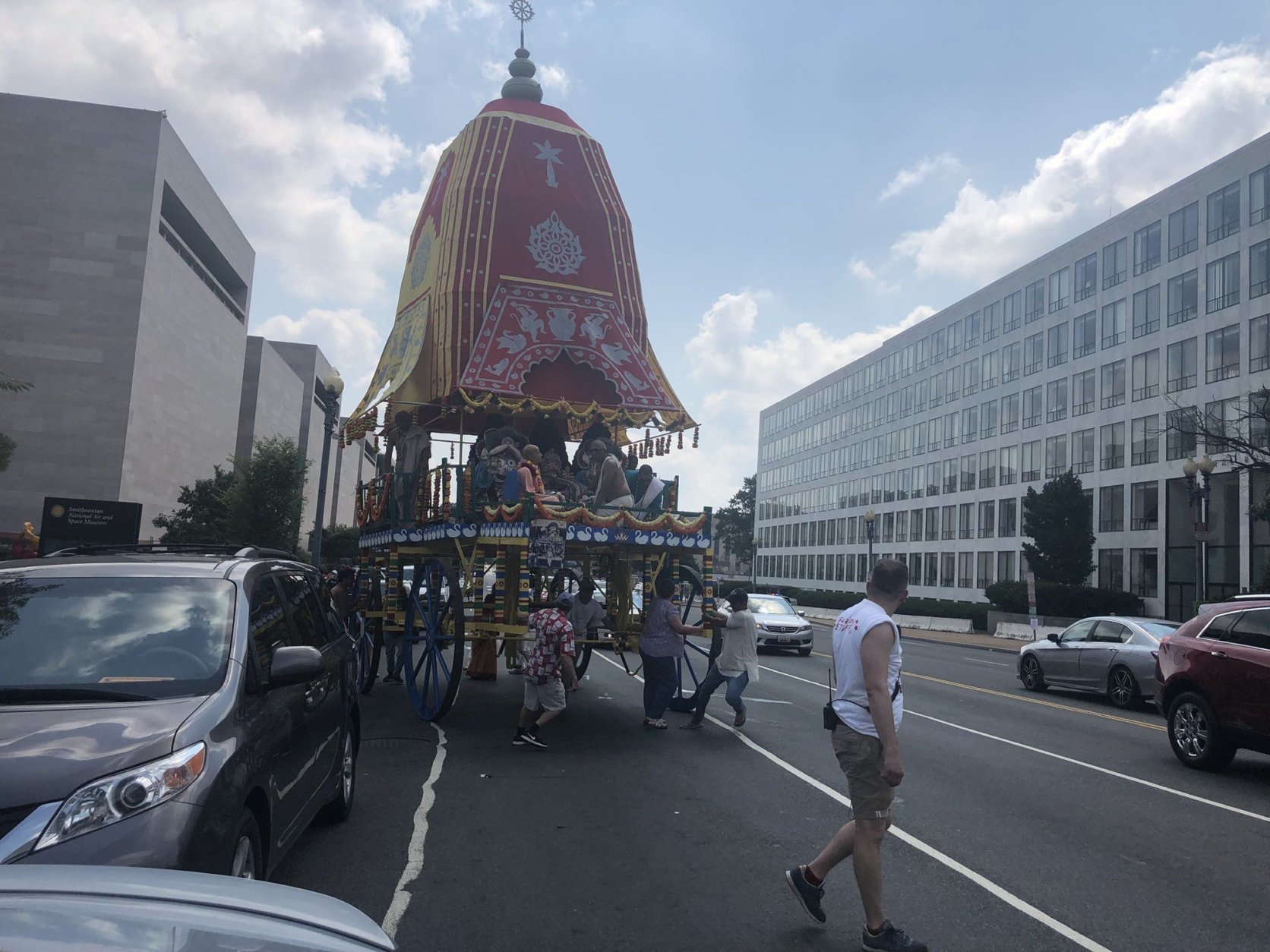 A view of the parade in D.C. on Fourth of July 2018. (WTOP/Melissa Howell)