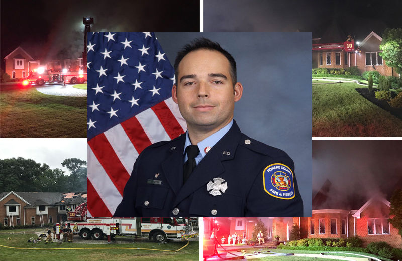 Howard Co. firefighter dies battling 7alarm house fire in Clarksville