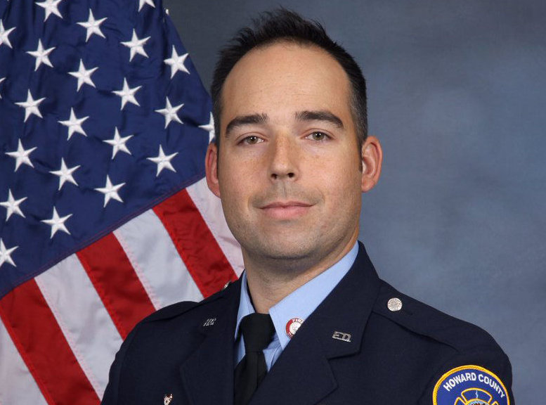 Howard County Firefighter Nathan Flynn. He was a 13-year veteran of the department who died in the line of duty battling a seven-alarm fire on Monday morning. He is the first firefighter to die in the line of duty in the history of Howard County. (Courtesy Howard County Fire and EMS)