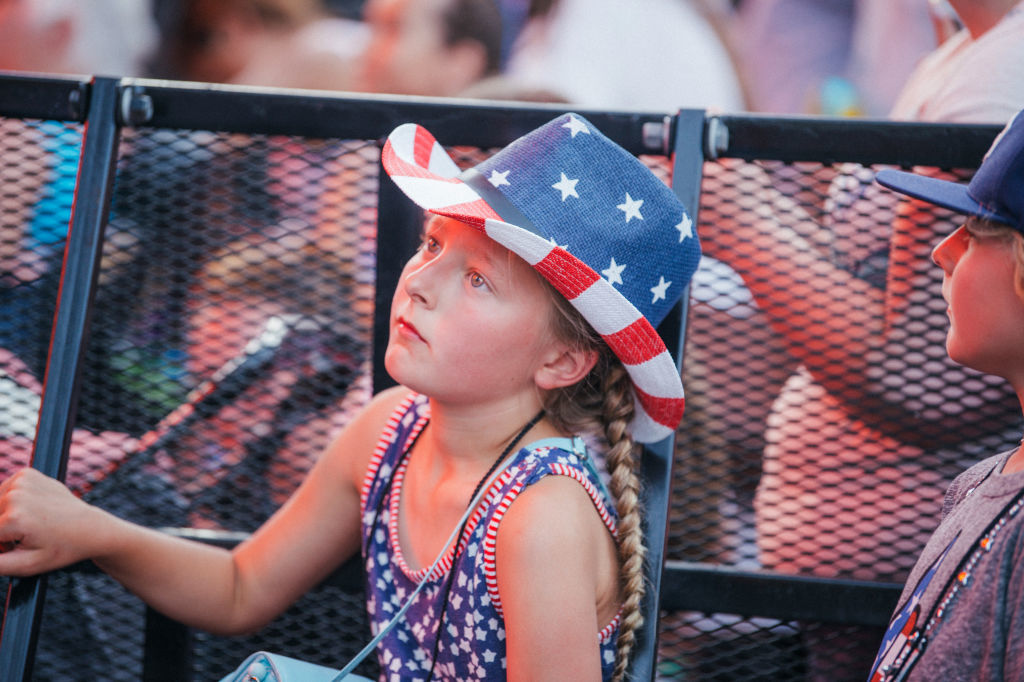 NASHVILLE, TN - JULY 04: A fan attends the 2018 Let Freedom Sing! Music City July 4th concert on July 4, 2018 in Nashville, Tennessee. (Photo by Jason Kempin/Getty Images)