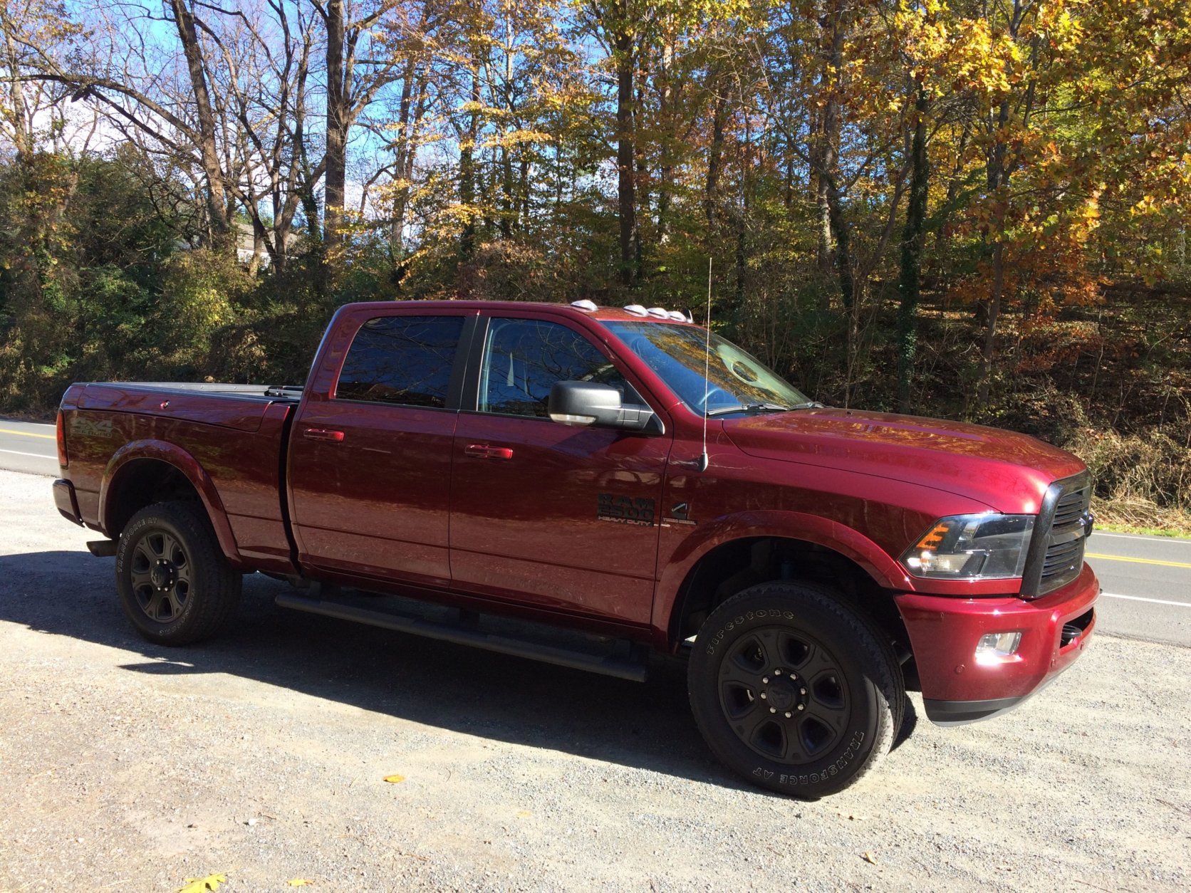 Driving the Ram 2500 takes a bit of getting used to. The truck is large and long with a wide body. (WTOP/Mike Parris)