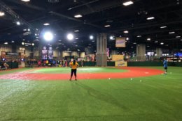  There are indoor baseball diamonds for kids, as well as batting cages and virtual reality baseball experiences. (WTOP/John Aaron)