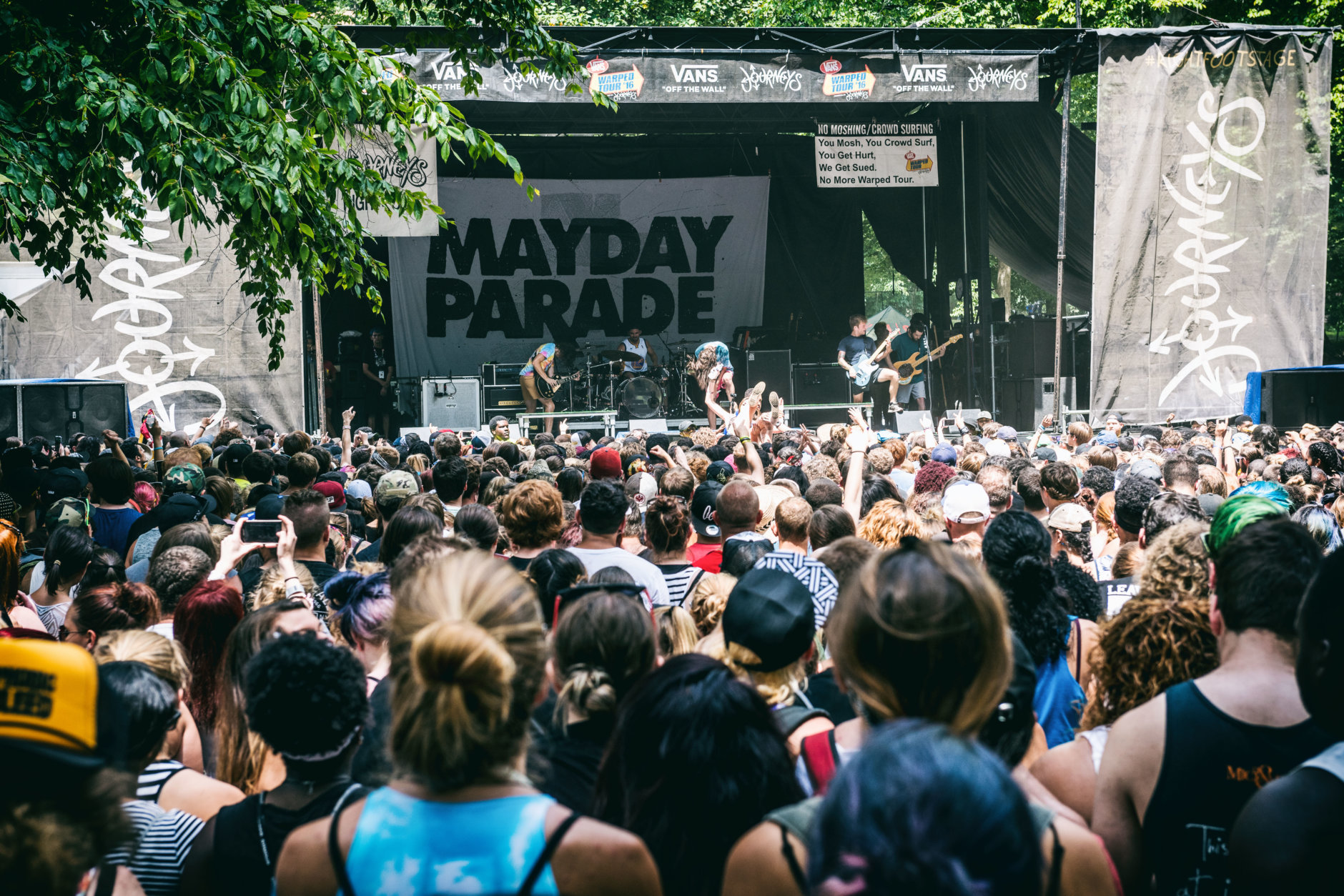 Mayday Parade at Warped Tour 2016. (Shane K Gardner)