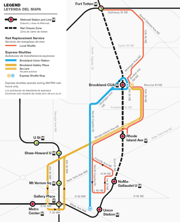 WTOP track work guide: Red Line shutdown July 21 to Sept. 3 | WTOP