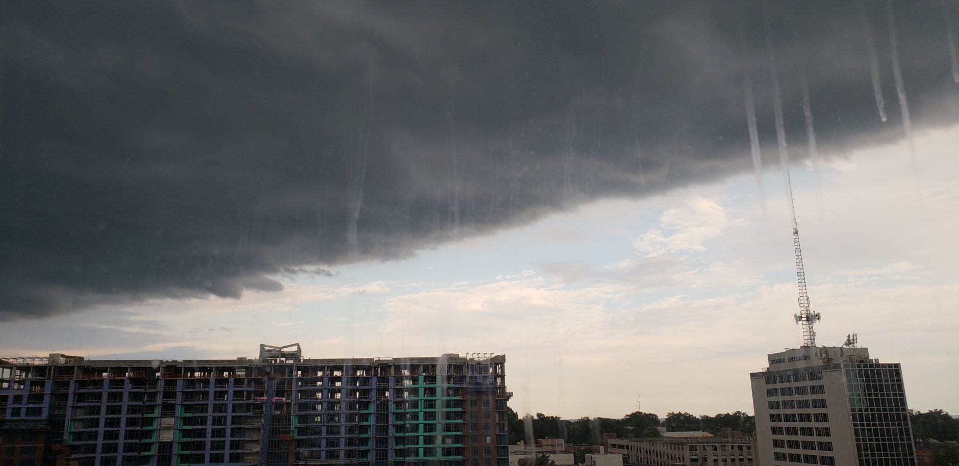 Teresa Collier said, "A storm is coming to downtown Silver Spring," on Friday, July 27, 2018. (Courtesy Teresa Collier)