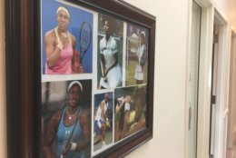 The hallways of the WTEF East Campus are lined with photos to inspire children about what they can accomplish. (WTOP/Kristi King)