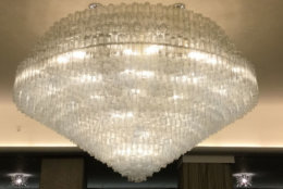 A crystal chandelier. (Courtesy Rasmus Auctions)