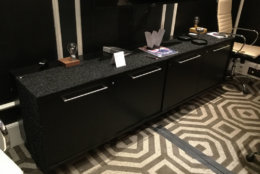 A black wood credenza. (Courtesy Rasmus Auctions)