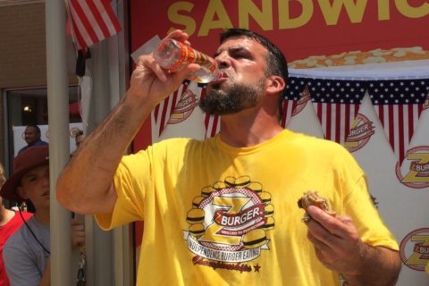 Burger binge: Top competitive eaters chow down in Tenleytown