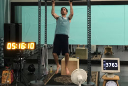 Andrew Shapiro is hoping to set a Guinness World Record for pull ups. (Courtesy Stephanie Shapiro)