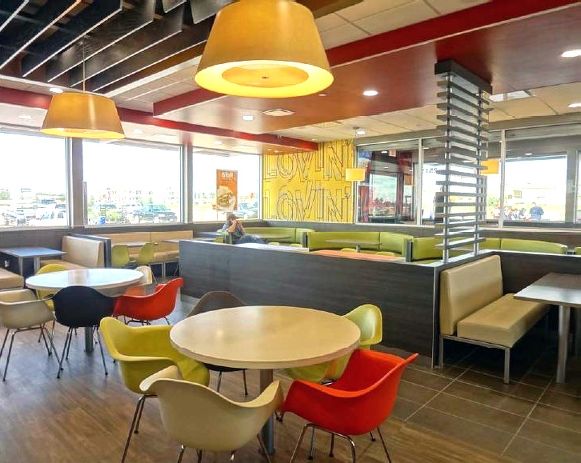 McDonald’s says it, along with local franchise operators, will invest $19 million in D.C. throughout this year and 2019 on the construction and modernization of 15 restaurants, both inside and outside. Pictured is a location in Laredo, Texas. (Courtesy McDonald's)