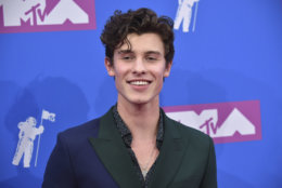 Shawn Mendes arrives at the MTV Video Music Awards at Radio City Music Hall on Monday, Aug. 20, 2018, in New York. (Photo by Evan Agostini/Invision/AP)