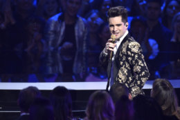 Brendon Urie of Panic! At the Disco performs at the MTV Video Music Awards at Radio City Music Hall on Monday, Aug. 20, 2018, in New York. (Photo by Chris Pizzello/Invision/AP)