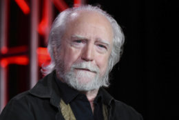 FILE - In this Jan. 6, 2016, file photo, Scott Wilson appears during the "Damien" panel at the A&amp;E 2016 Winter TCA in Pasadena, Calif. Wilson, who played the murderer Robert Hickock in 1967’s “In Cold Blood” and was a series regular on “The Walking Dead,” has died. He was 76.
AMC, the show’s network, announced Wilson’s death Saturday, Oct. 6, 2018. (Photo by Richard Shotwell/Invision/AP, File)