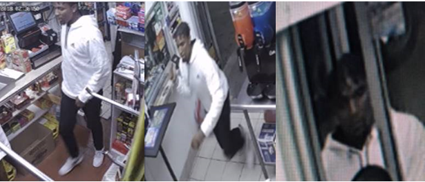 the suspect threatened the employee of a gas station in the 6000 block of Annapolis Road in Landover Hills with a knife and demanded cash. 