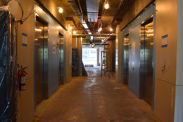 These are the main elevators leading into the new WTOP space. (WTOP/Teta Alim)