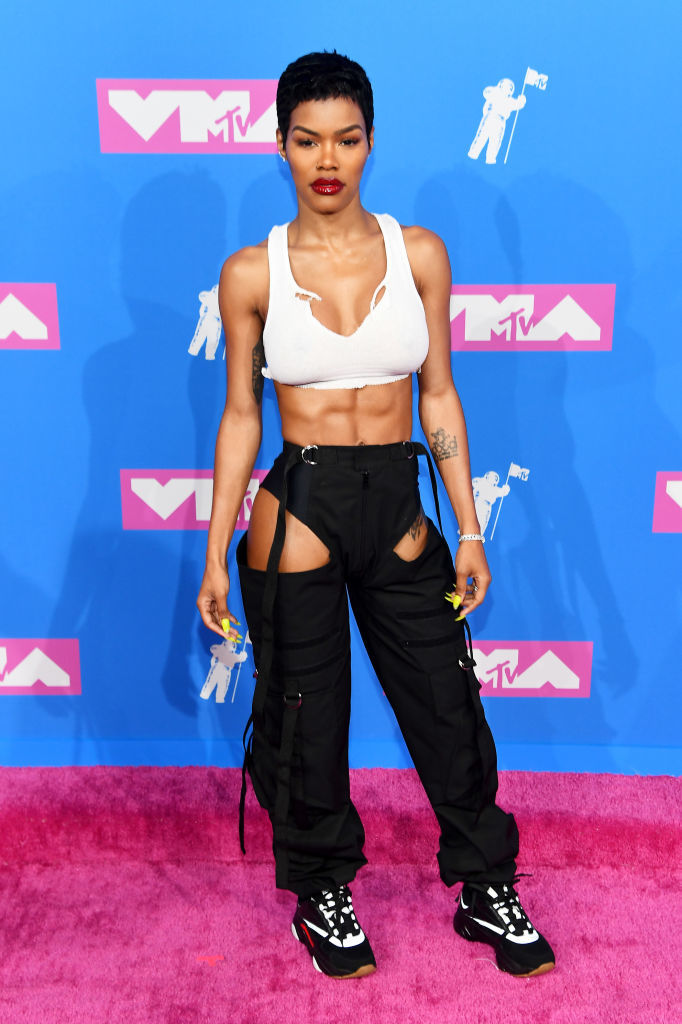 NEW YORK, NY - AUGUST 20:  Teyana Taylor attends the 2018 MTV Video Music Awards at Radio City Music Hall on August 20, 2018 in New York City.  (Photo by Nicholas Hunt/Getty Images for MTV)