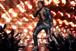 Maluma performs onstage during the 2018 MTV Video Music Awards at Radio City Music Hall on August 20, 2018 in New York City.