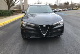 The Stelvio Ti Lusso is a stylish small ute with looks that stand out in a segment where most of the rides aren’t very unique. (WTOP/Mike Parris)