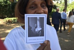 Lorraine Johnson of Alexrandia traveled to the nation's capitol to pay her respects to the late Sen. John McCain. (WTOP/Krisit King)