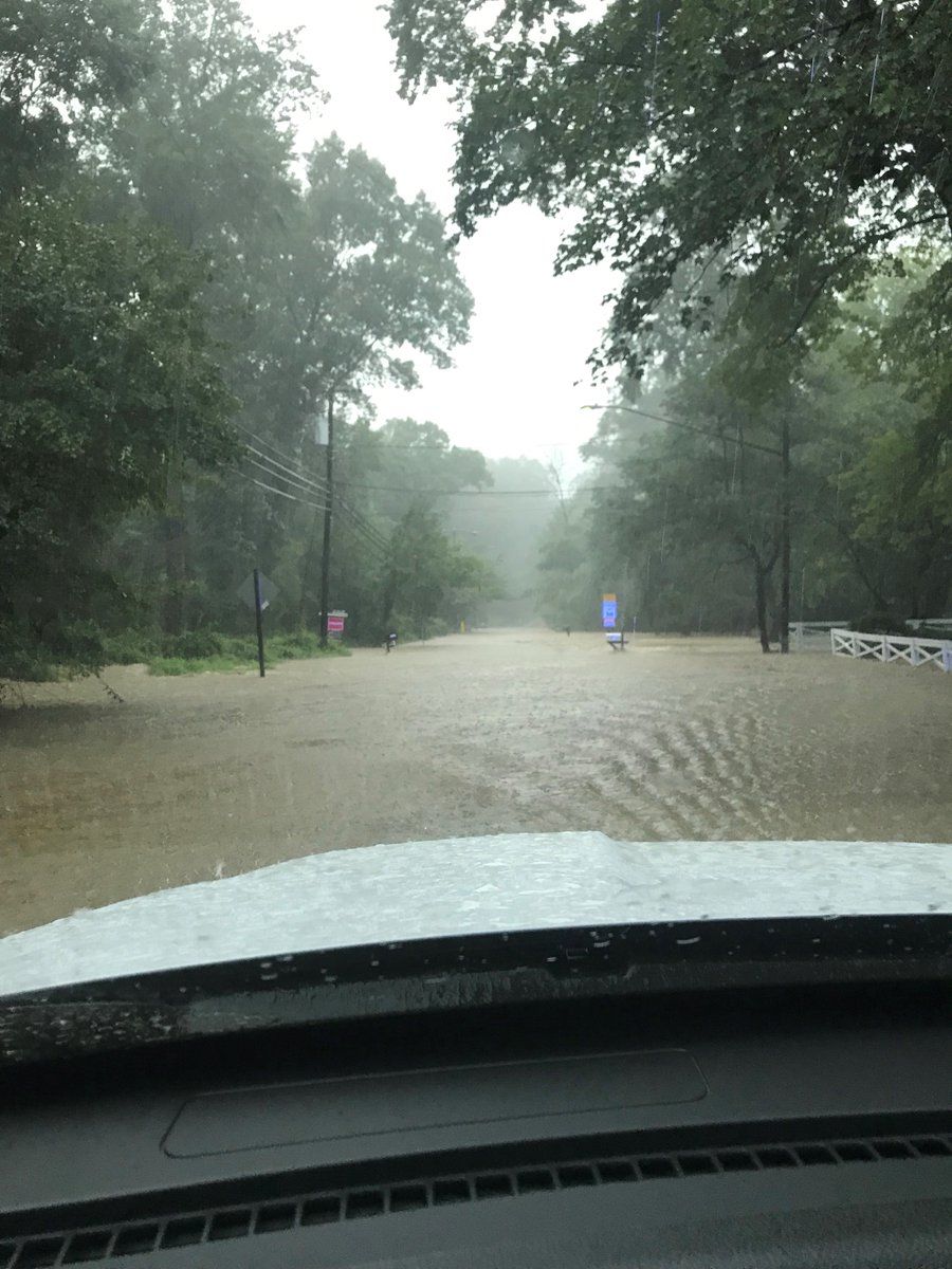 Prosperity Avenue is closed between Morningside Drive and Southwick Street in Fairfax County on Tuesday, Aug. 21, 2018. (Courtesy Fairfax County Police Department)