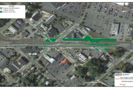 Changes to turn lanes aim to alleviate traffic and reduce the number of collisions on Route 1 through Fredericksburg. (Courtesy of VDOT)